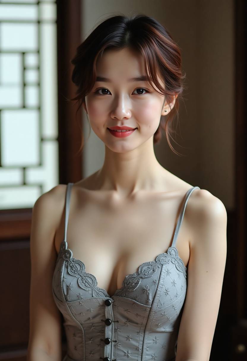 父女俩推着飞鸽自行车穿行在芦苇堤